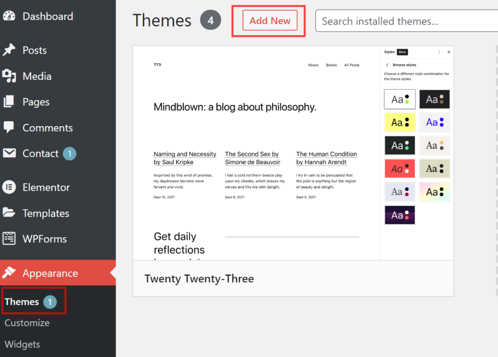 add-new-wordpress-theme
